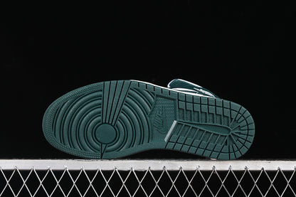 Nike Air Jordan 1 Mid White Sail Oxidized Green Sneakers