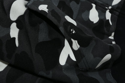 A Bathing Ape BAPE Shark Head Noctilucent Series Hoodie Fleck
