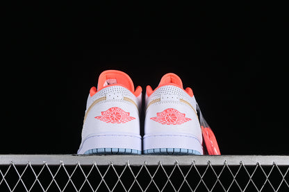 Nike Air Jordan 1 Low SE Flash Crimson Psychic Blue Sesame White Sneakers