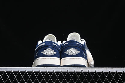 Nike Air Jordan 1 Low Navy White Sneakers