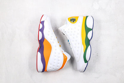 Nike Air Jordan 13 Retro White/Multicolor Sneakers