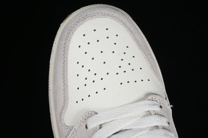 Nike Air Jordan 1 Low Brown Grey White Sneakers