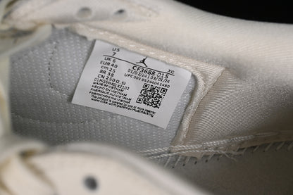 Nike Air Jordan 1 Low Off-White Travis Scott Fragment Design Silver Label White Sneakers