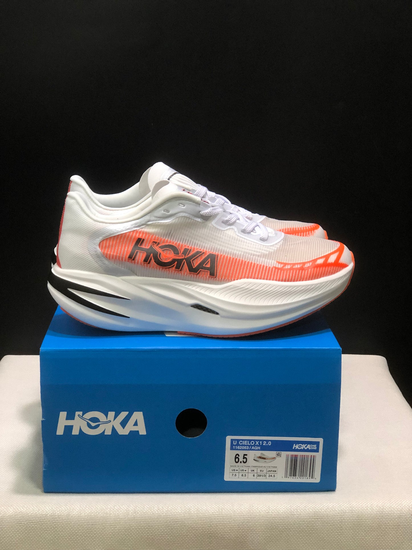 Hoka One One Cielo X1 2.0 Low-top Running Shoes Sneakers White/Orange
