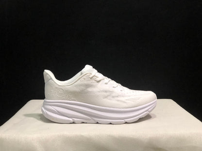 Hoka One One Clifton 9 White Running Shoes Athletic Shoes Sneakers