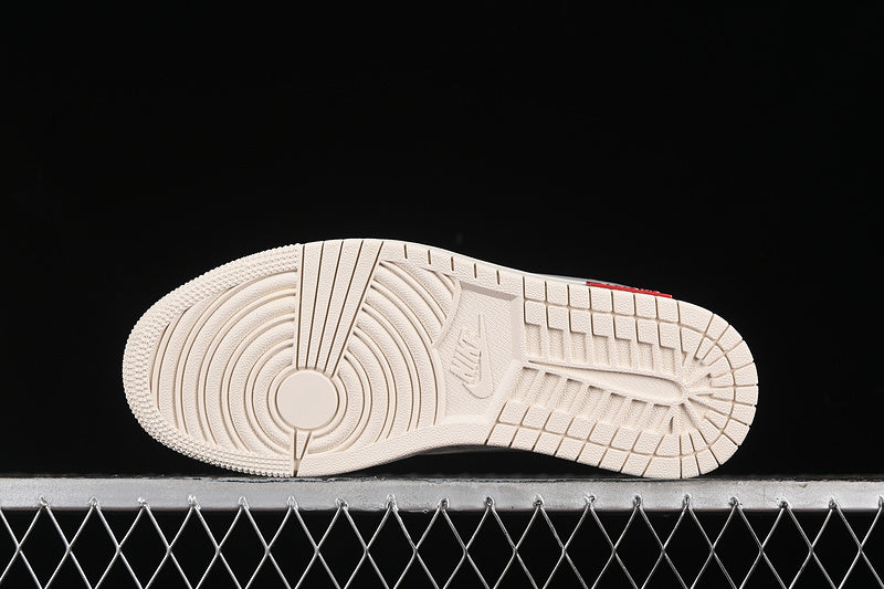 Nike Air Jordan 1 Low Supreme Travis Scott Fragment Design OG SP Light Gray Label White Sneakers