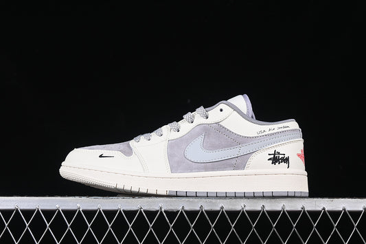 Nike Air Jordan 1 Low Off White Grey Sneakers