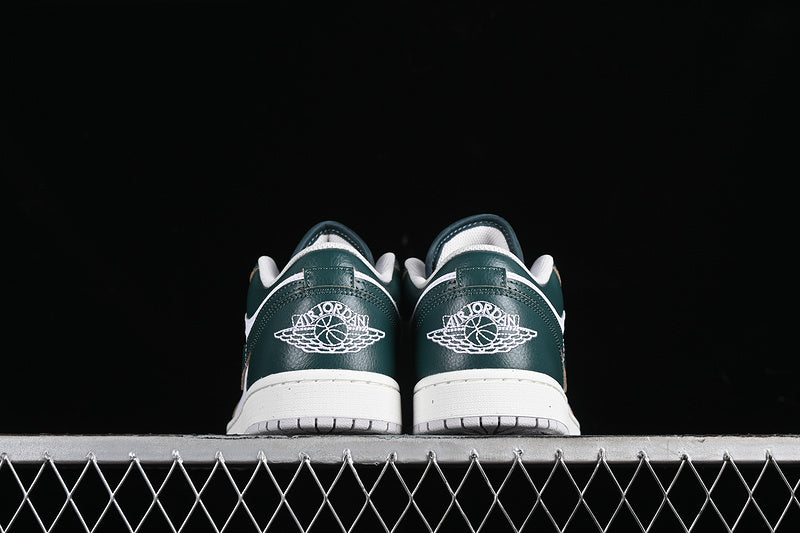 Nike Air Jordan 1 Low White Sail Oxidized Green Sneakers