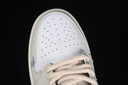 Nike Air Jordan 1 Low Aegean Storm Pale White Sneakers