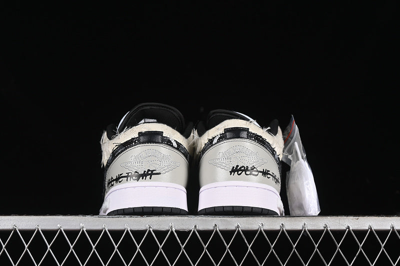 Nike Air Jordan 1 Low Black White Grey Sneakers