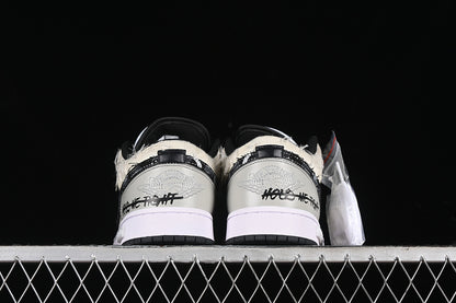 Nike Air Jordan 1 Low Black White Grey Sneakers