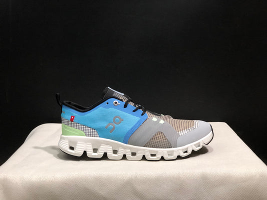 On Running Cloud X Shift Breathable And Shock-Absorbing Lightweight Running Shoes Niagara Blue/Light Khaki