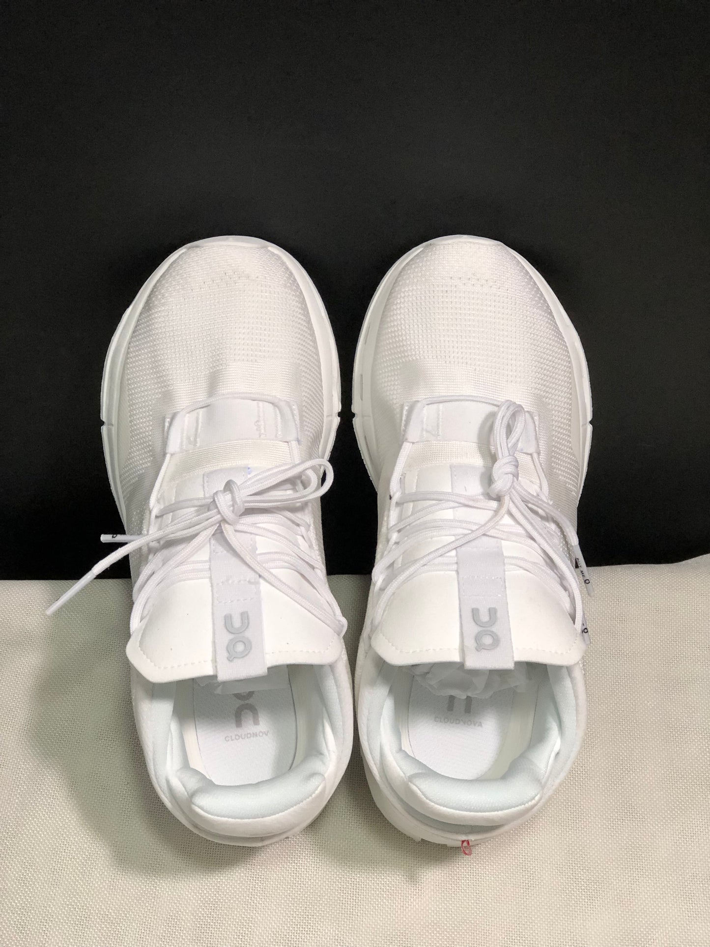 On Running Cloudnova Lightweight Sports Casual Shoes All White