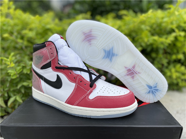 Nike Air Jordan 1 Retro High OG SP x Trophy Room Chicago 2020 Red Multicolour Sneakers