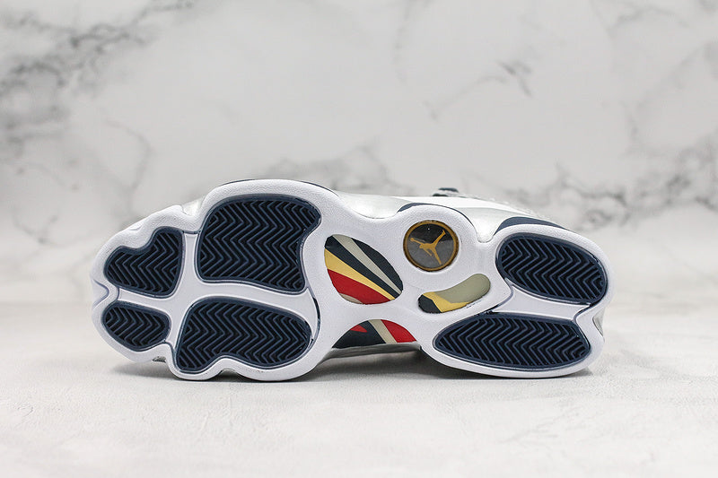 Nike Air Jordan 6 Retro Rings White Gray Navy Sneakers