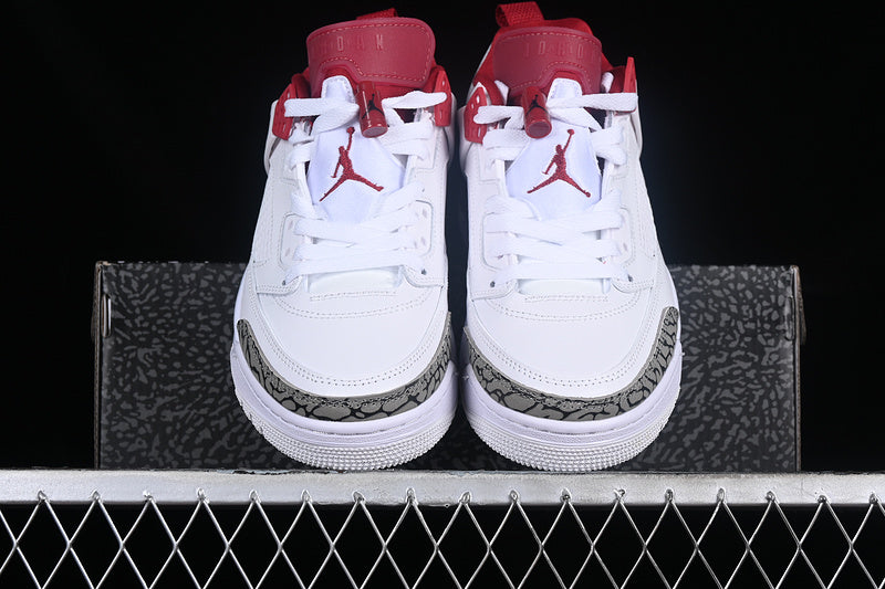 Nike Air Jordan Spizike Low Ash Cement Red White Sneakers