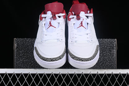 Nike Air Jordan Spizike Low Ash Cement Red White Sneakers