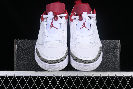 Nike Air Jordan Spizike Low Ash Cement Red White Sneakers