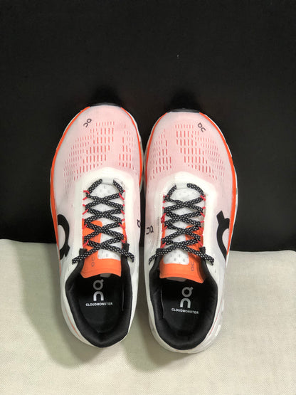 On Running Cloudmonster 2 Shock-Absorbing And Breathable Running Shoes White/Orange