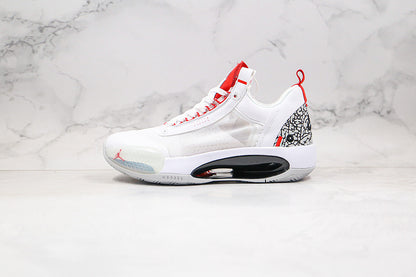 Nike Air Jordan 34 White Red Sneakers