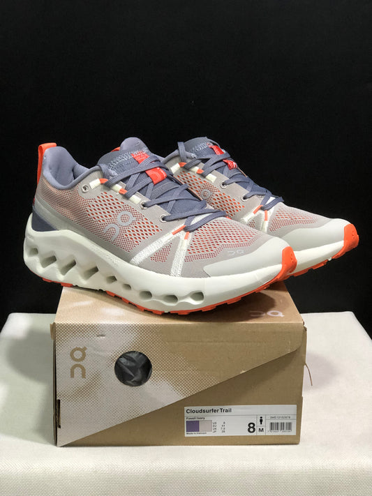 On Running Cloudsurfer Trail Waterproof Comfortable And Breathable Running Shoes Fossil/Ivory