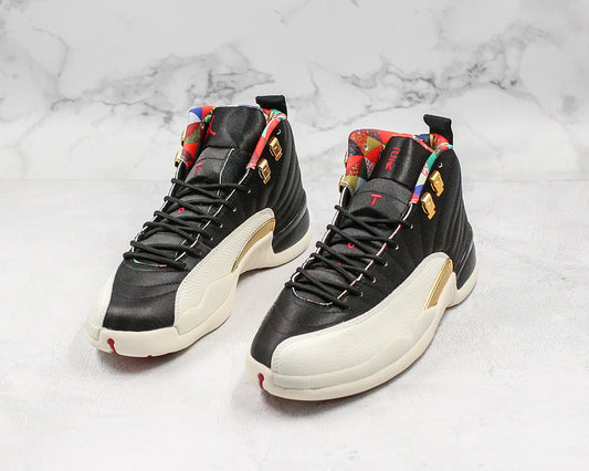 Nike Air Jordan 12 Retro Chinese New Year 2019 White Black Sneakers