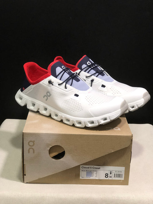 On Running Cloud 5 Coast Convenient And Breathable Running Shoes White