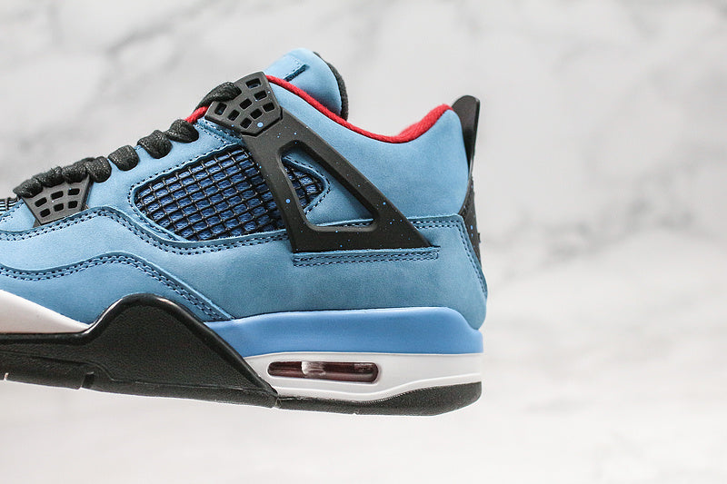 Nike Air Jordan 4 Retro Travis Scott Cactus Jack Blue Sneakers
