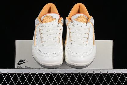 Nike Air Jordan 2 Low Craft Melon Tint Light Curry Cobblestone Muslin Sneakers