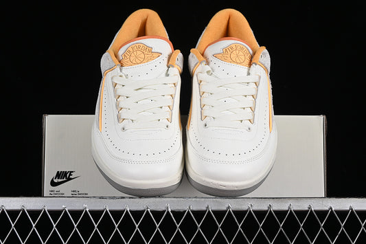 Nike Air Jordan 2 Low Craft Melon Tint Light Curry Cobblestone Muslin Sneakers