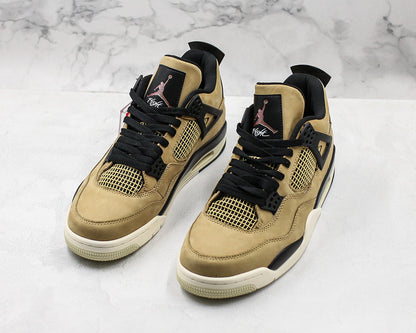 Nike Air Jordan 4 Retro Pale Ivory Black Sneakers