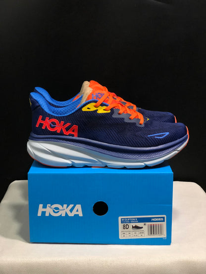 Hoka One One Clifton 9 Running Shoes Athletic Shoes Sneakers Navy