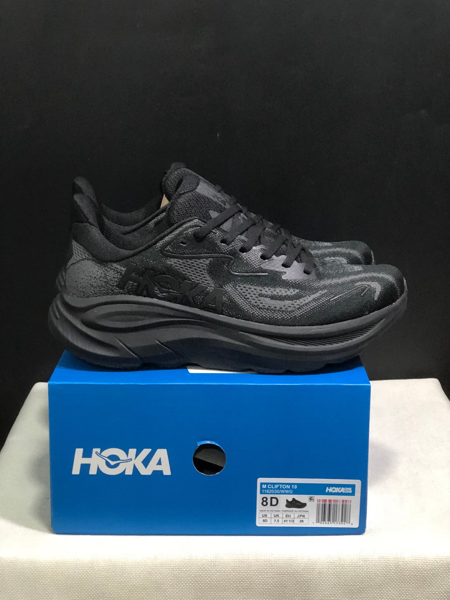 Hoka One One Clifton 10 Fashion Shoes Sneakers Black