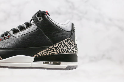 Nike Air Jordan 3 Retro OG Mid Black Cement Sneakers