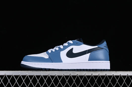 Nike Air Jordan 1 Low Golf White Armory Navy Aegean Storm Sneakers