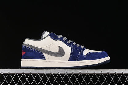 Nike Air Jordan 1 Low Off-White White Blue Grey Sneakers
