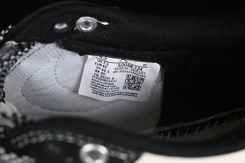 Travis Scott Fragment Design Nike Air Jordan 1 Low OG SP Black White Board Shoes
