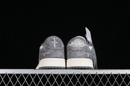 Nike Air Jordan 1 Low LV Travis Scott Fragment Design OG SP White Grey Sneakers