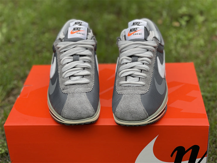 Nike Zoom Sacai Cortez Iron Grey White Light Cream Sneakers