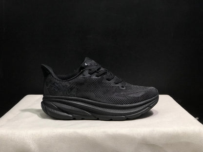 Hoka One One Clifton 9 Black Running Shoes Athletic Shoes Sneakers
