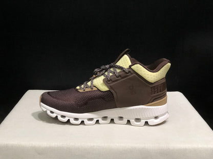 On Running Cloud Hi Edge Dark Brown Outdoor Training Running Shoes