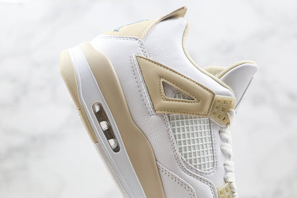 Nike Air Jordan 4 Retro Sand Linen White Tan Brown Sneakers
