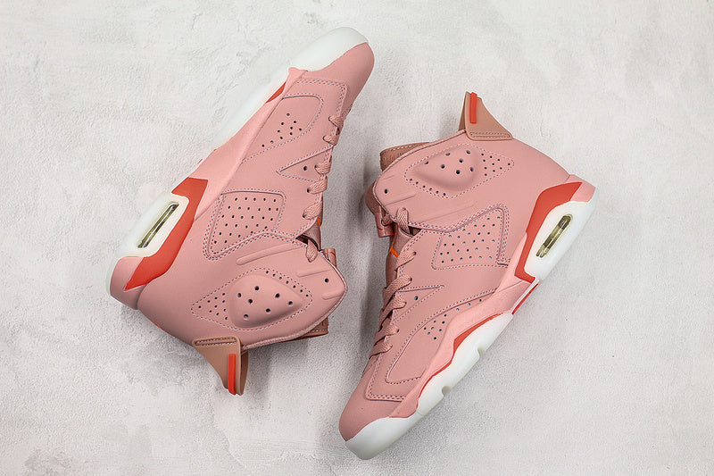Nike Air Jordan 6 Retro Pink Red Sneakers
