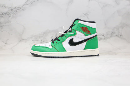 Nike Air Jordan 1 Retro High-Top OG Shoe Lucky Green White Sneakers