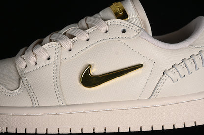 Nike Air Jordan 1 Low Method Of Make Metallic Gold Legende Light Brown Sneakers
