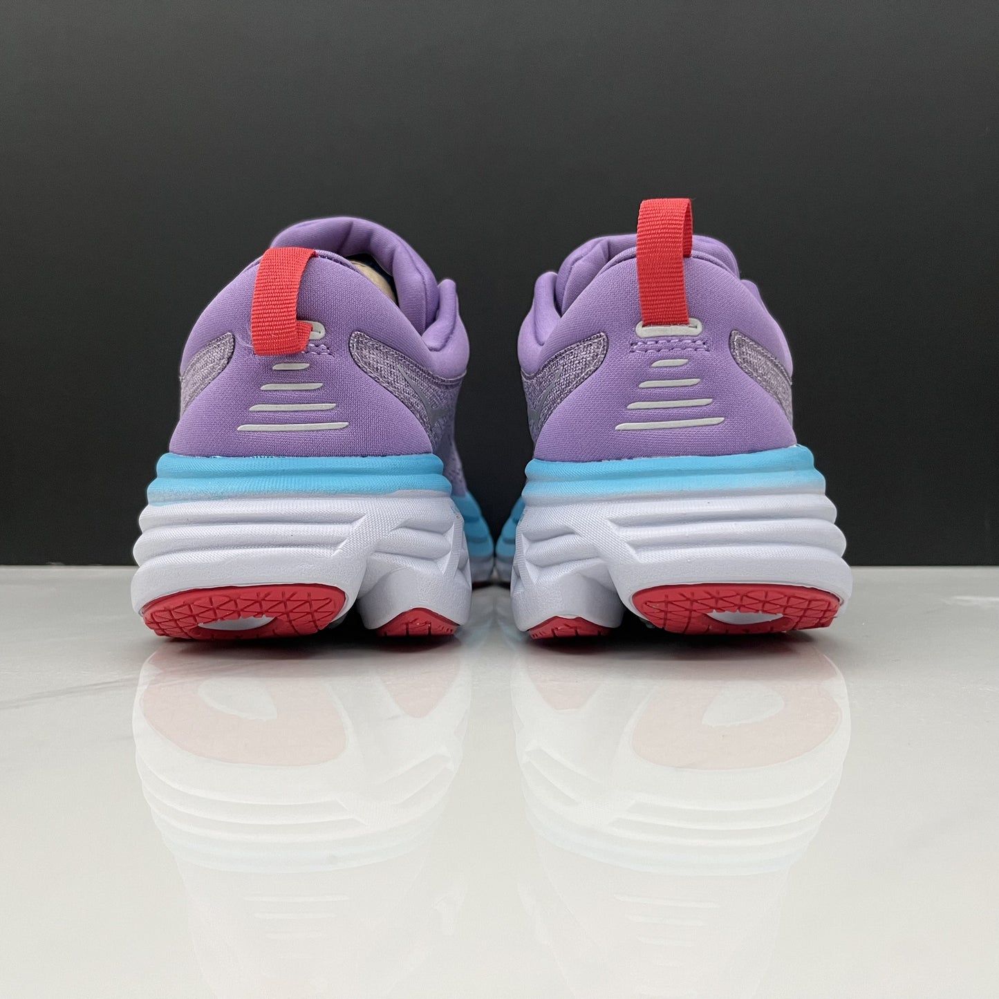 Hoka One One Bondi 8 Breathable Low-top Running Shoes Sneakers Light Purple