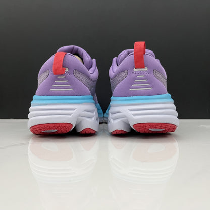 Hoka One One Bondi 8 Breathable Low-top Running Shoes Sneakers Light Purple