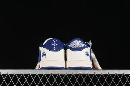 Nike Air Jordan 1 Low Travis Scott Fragment Design OG SP Navy White Sneakers