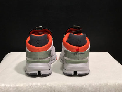 On Running Cloudnova Lightweight Sports Casual Shoes Silver/Orange