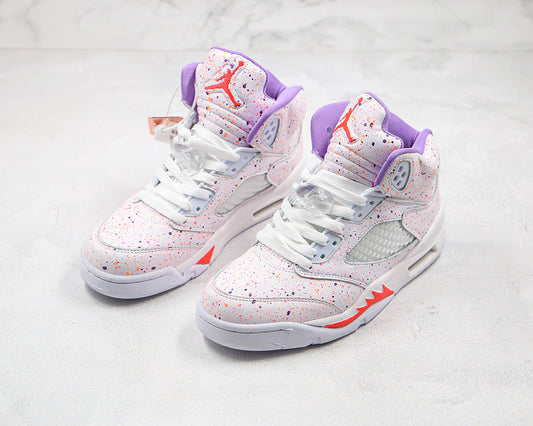 Nike Air Jordan 5 Retro GS Easter White Multicolour Sneakers